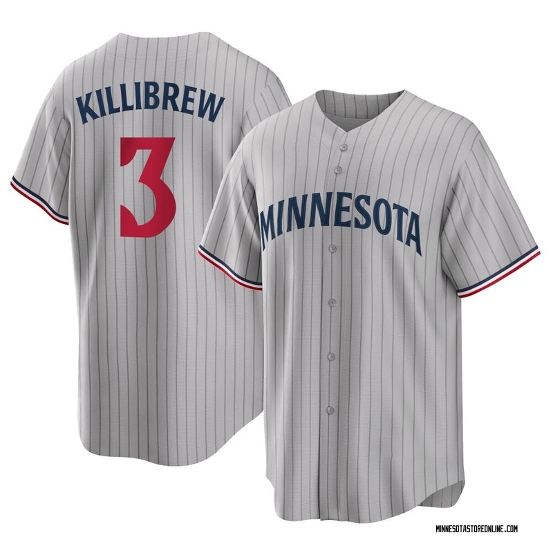 Harmon Killibrew Men's Minnesota Twins Road Jersey - Gray Replica