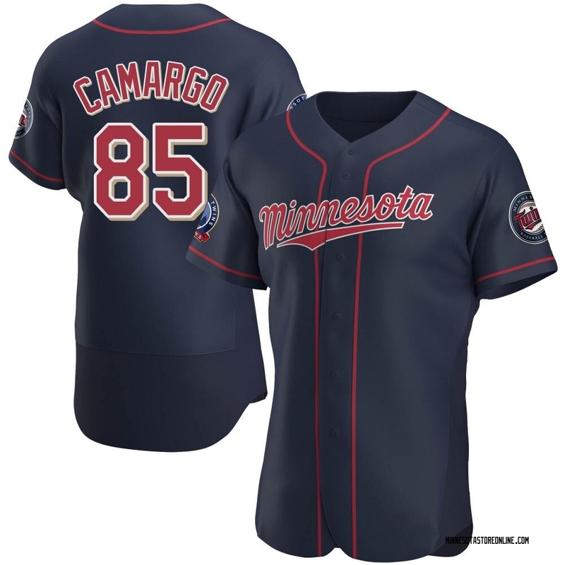 Jair Camargo Men's Minnesota Twins Alternate 60th Season Jersey - Navy Authentic