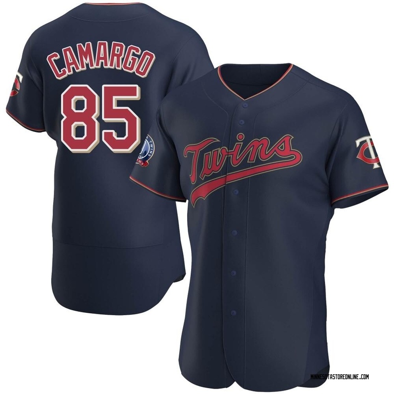 Jair Camargo Men's Minnesota Twins Alternate 60th Season Team Jersey - Navy Authentic