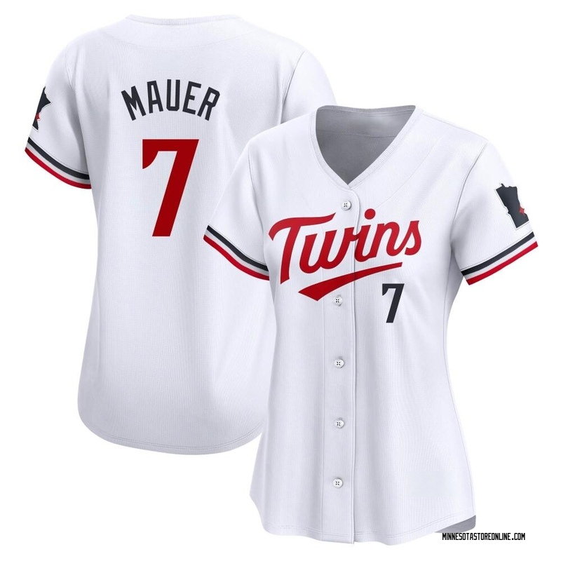 Joe Mauer Women's Minnesota Twins Home Jersey - White Limited